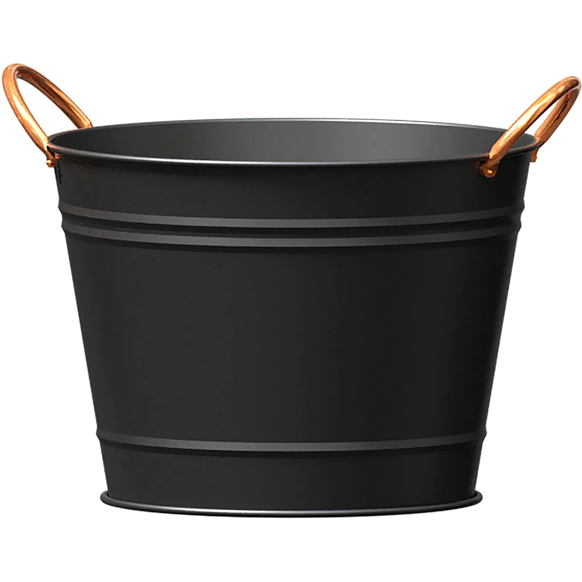 Panacea Washtub Matte Black with Copper Handles - Image 4