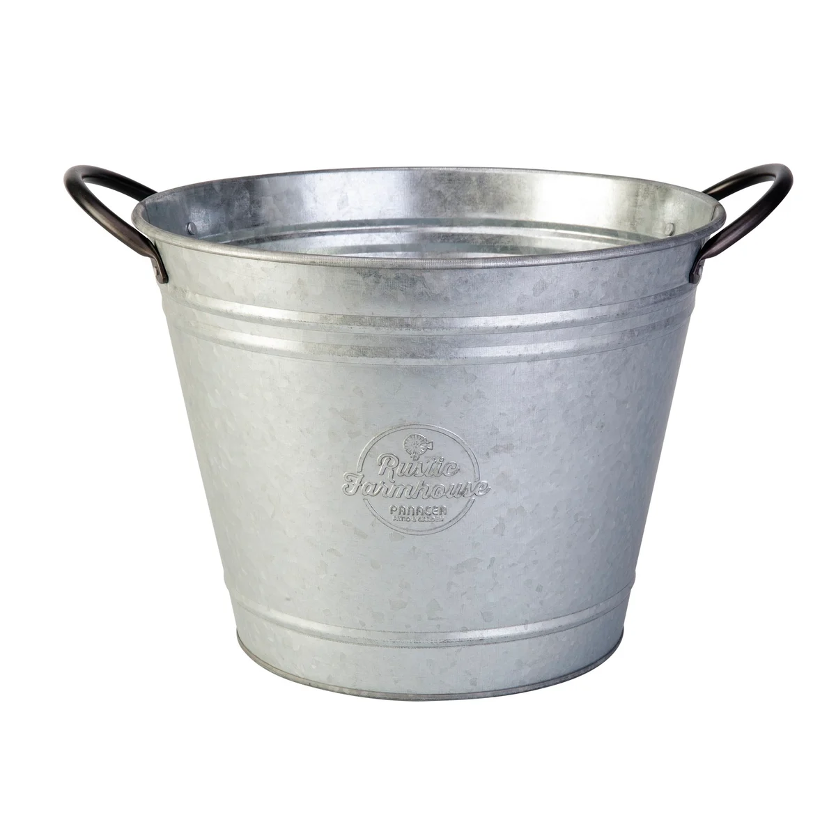 Panacea Washtub Planter Aged Galvanized - Image 3