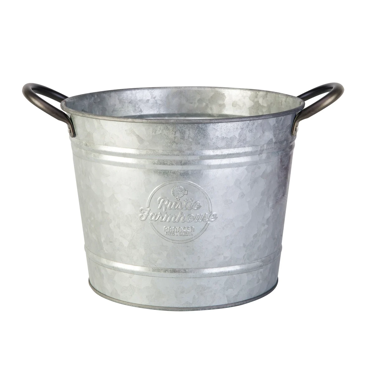 Panacea Washtub Planter Aged Galvanized - Image 2