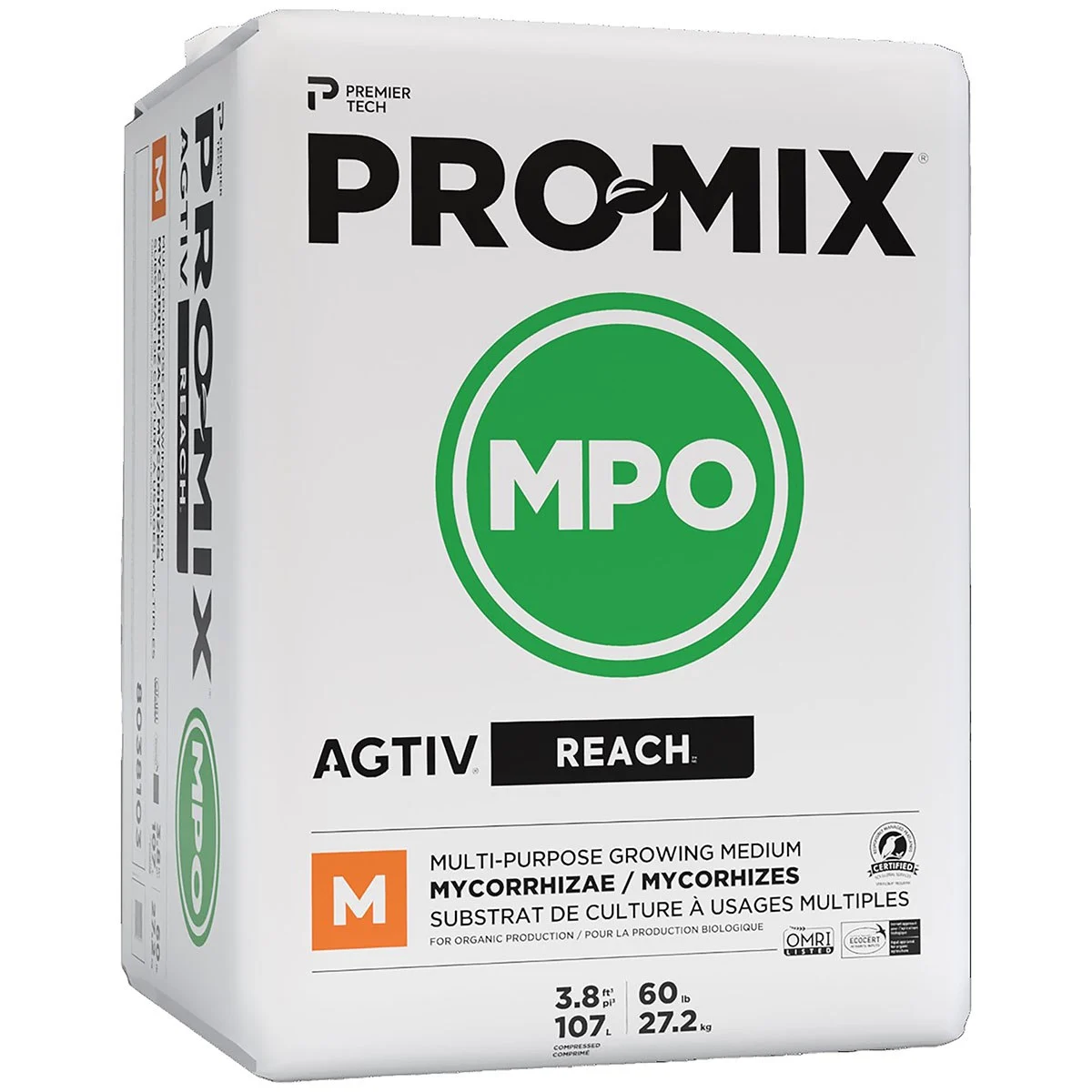 Premier Horticulture Pro-Mix MPO ORGANIK AGTIV REACH (MYCO) OMRI - Image 3