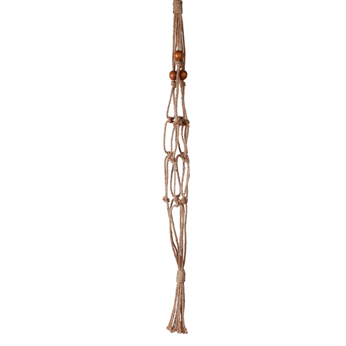 Primitive Beaded All Natural Plant Hanger - Image 3