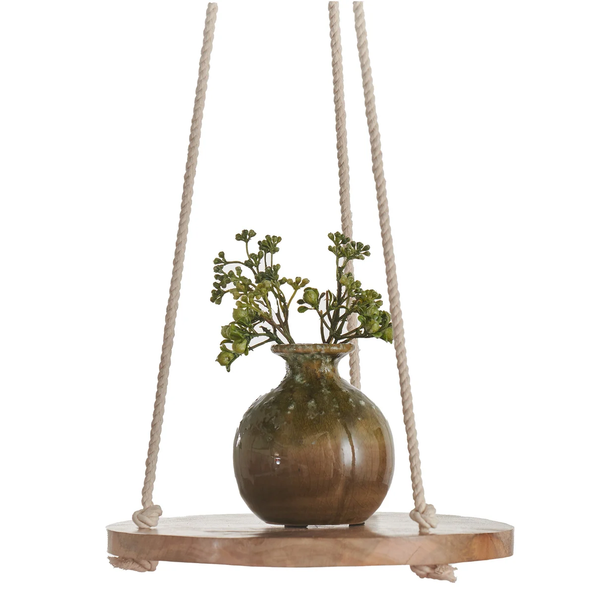 Primitive Hanging Wooden Round Cotton - Image 3