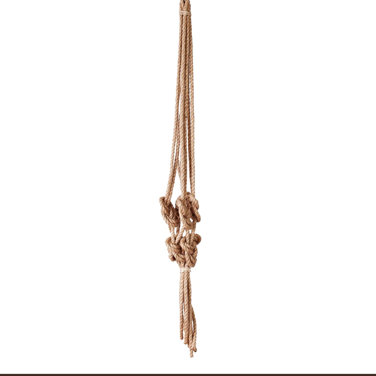 Primitive Natural Knotted Rope Hanger - Image 3