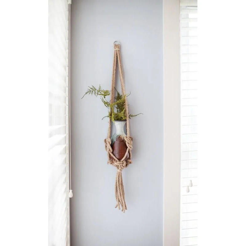 Primitive Natural Knotted Rope Hanger - Image 2