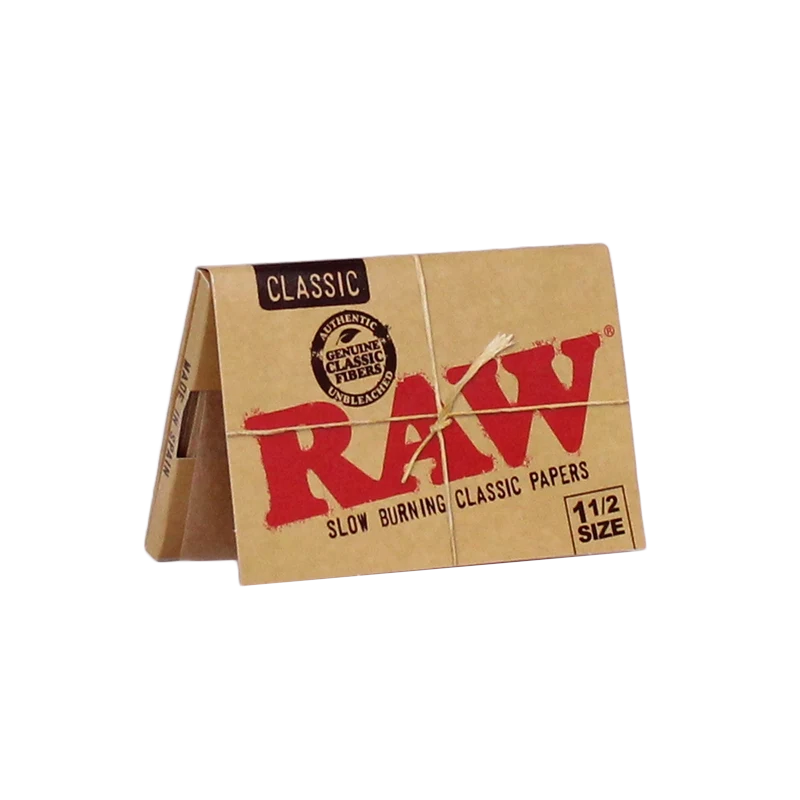 RAW Organic Hemp Papers 1-1/2 33 Leaves/Pack