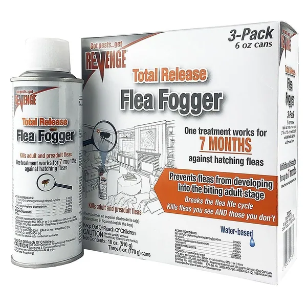 Revenge 6oz 3pk Flea Fogger