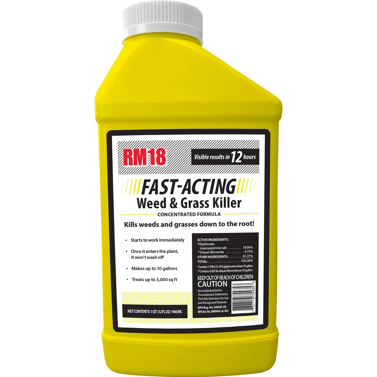 RMI RM18 Fast Acting Weed And Grass Killer With Glyphosate And Diquat - Image 2