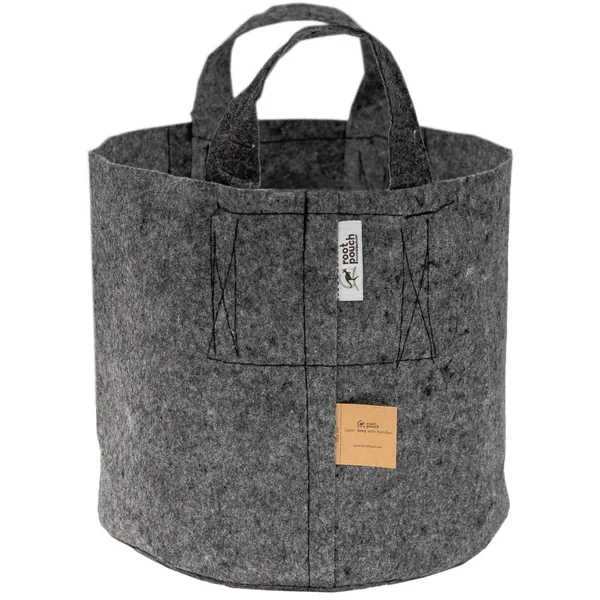 Root Pouch #20 w/ Handle Grey Natural Blend 20galFabric Pot