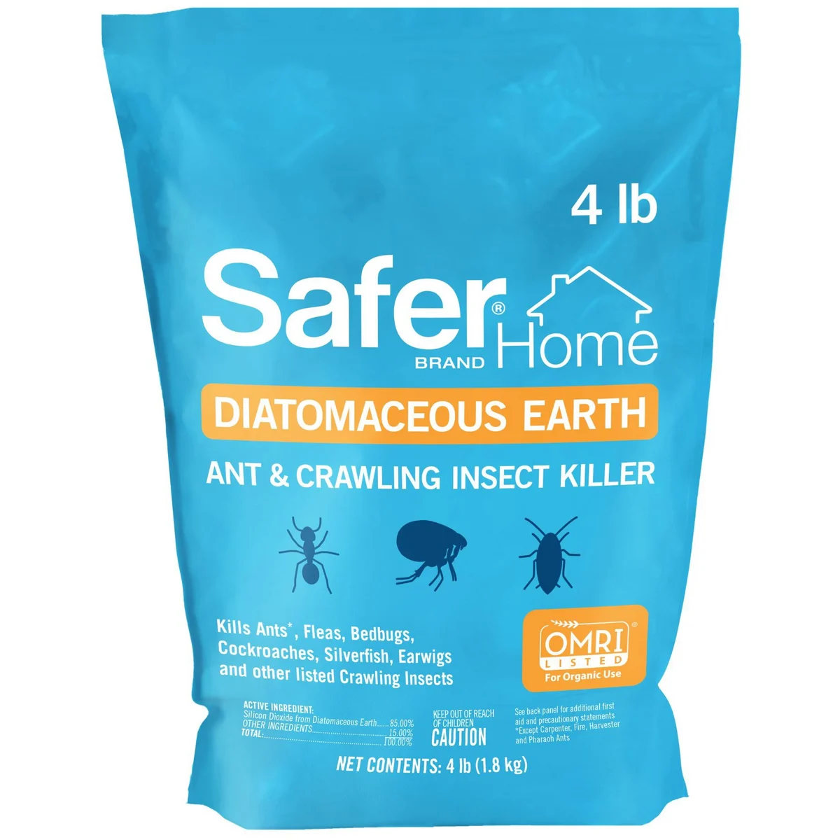 Safer Home Ant & Crawling Insect Killer Diatomaceous Earth OMRI Listed - Image 3