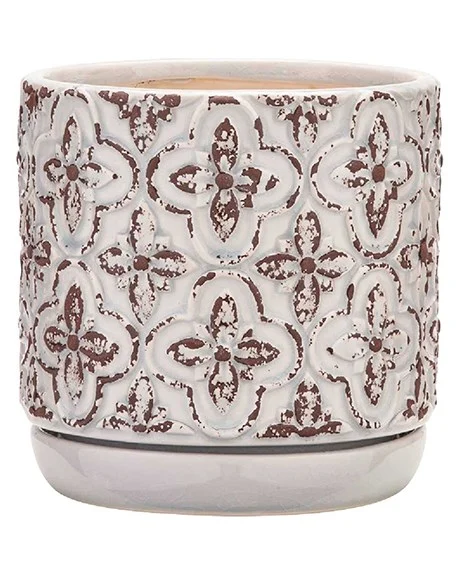 Southern Patio French Rustic Planter White Finish - Image 2