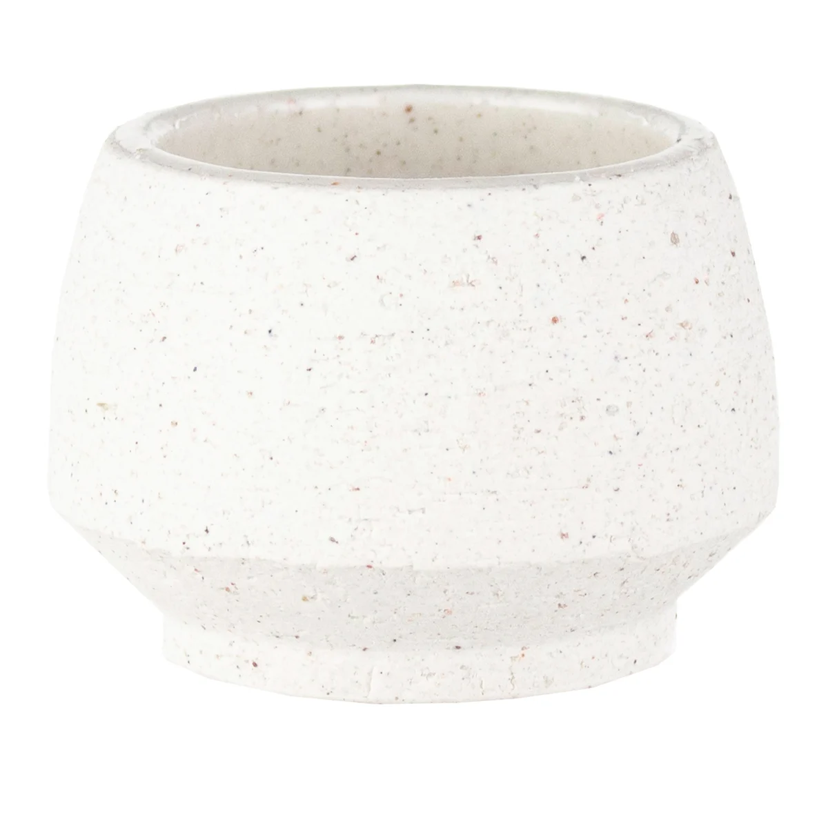 SSI Stoneware Tapered Pot White - Image 2