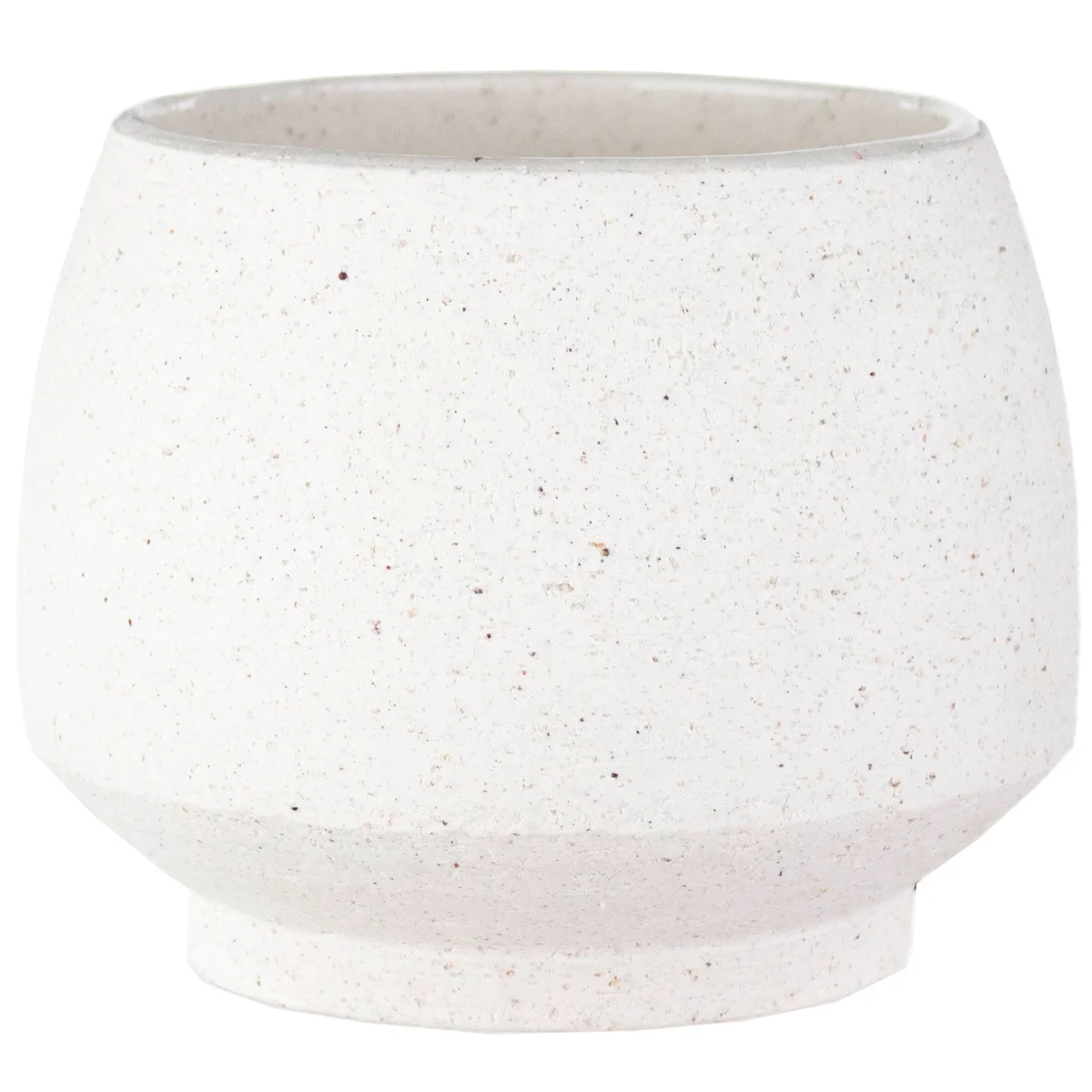 SSI Stoneware Tapered Pot White - Image 3