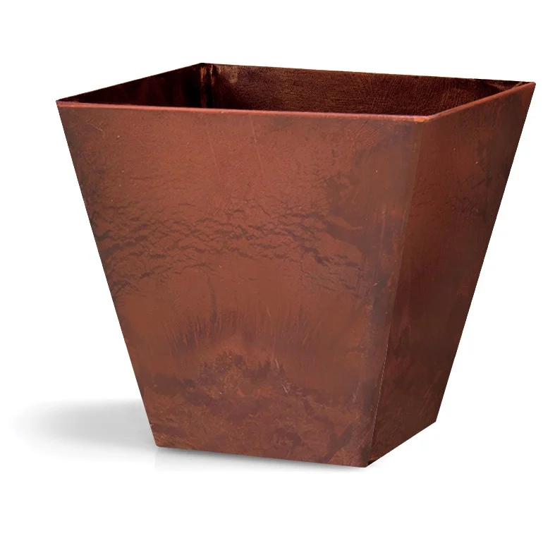 StoneArt Ella Square Planter Rust - Image 2