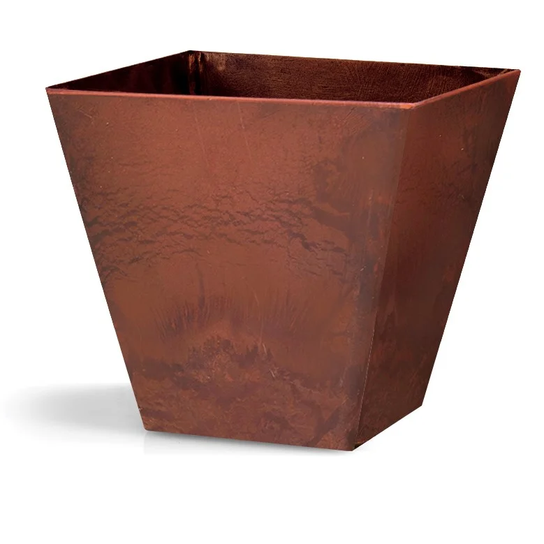 StoneArt Ella Square Planter Rust - Image 3