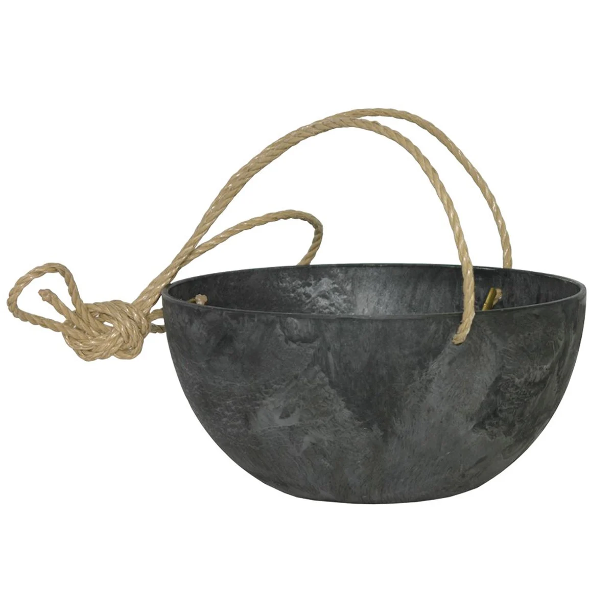 StoneArt Napa Hanging Bowl w/ Rope Black - Image 3