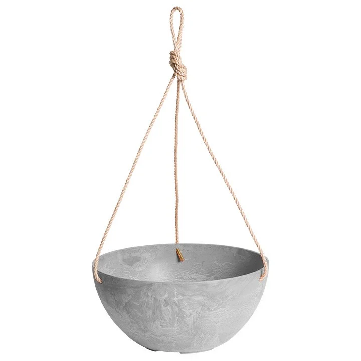StoneArt Napa Hanging Bowl w/ Rope Grey - Image 3