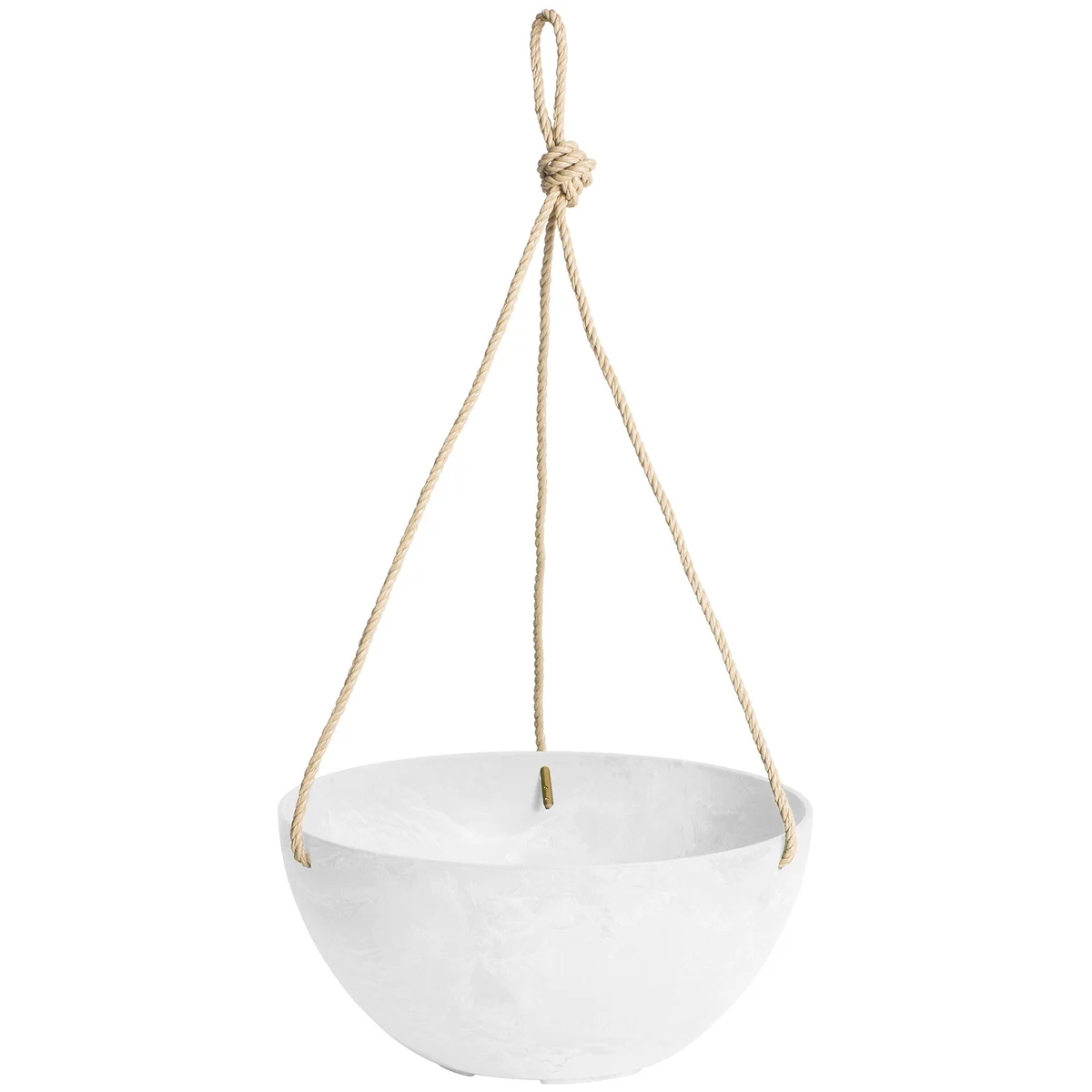 StoneArt Napa Hanging Bowl w/ Rope White - Image 2