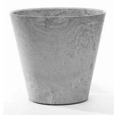StoneArt Round Napa Planter Grey - Image 4