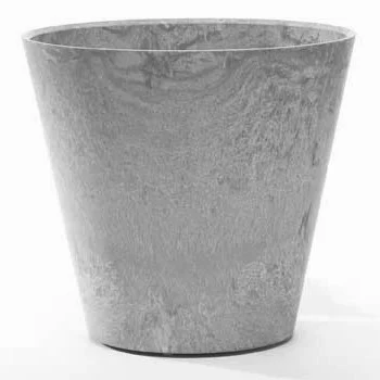 StoneArt Round Napa Planter Grey - Image 3