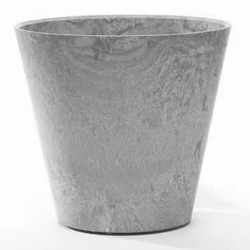 StoneArt Round Napa Planter Grey - Image 2