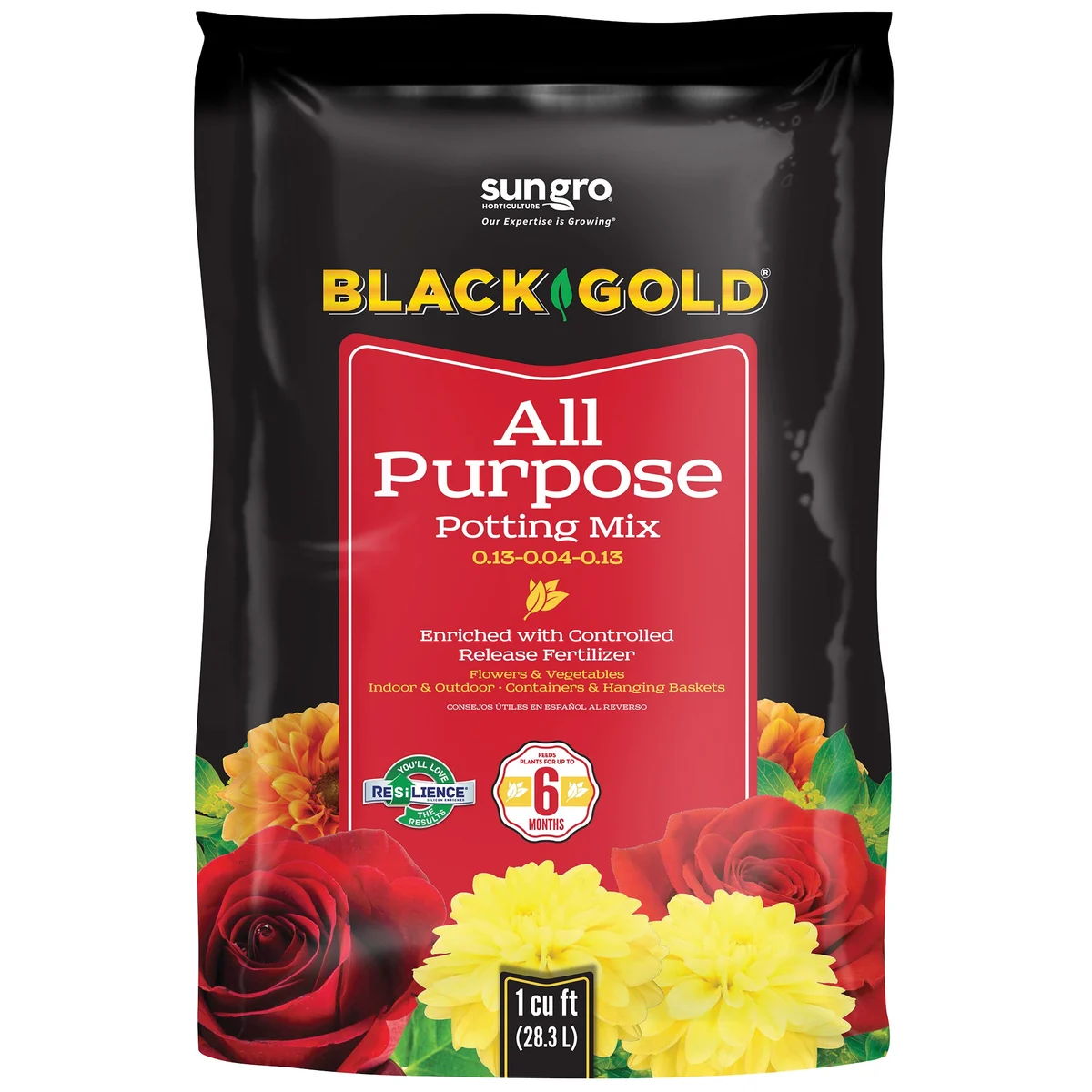 Sun Gro Horticulture Black Gold All Purpose Potting Soil w/CRF (Pallet of 50) - Image 4