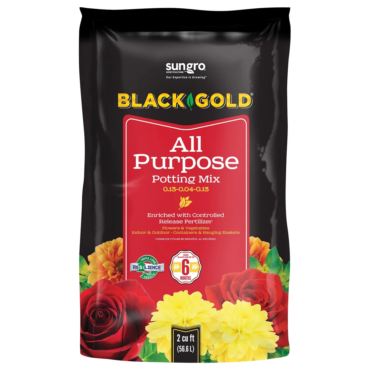 Sun Gro Horticulture Black Gold All Purpose Potting Soil w/CRF (Pallet of 50) - Image 6