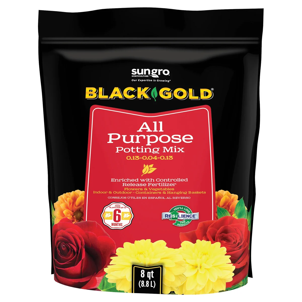 Sun Gro Horticulture Black Gold All Purpose Potting Soil w/CRF (Pallet of 50) - Image 2