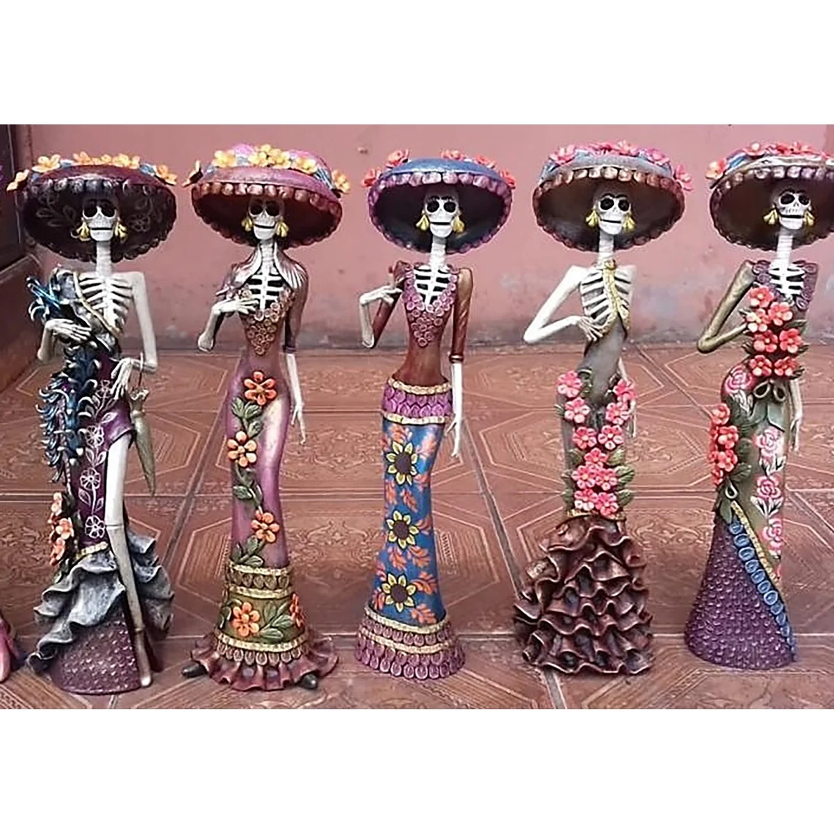 Talavera Catrina Statue - Image 4