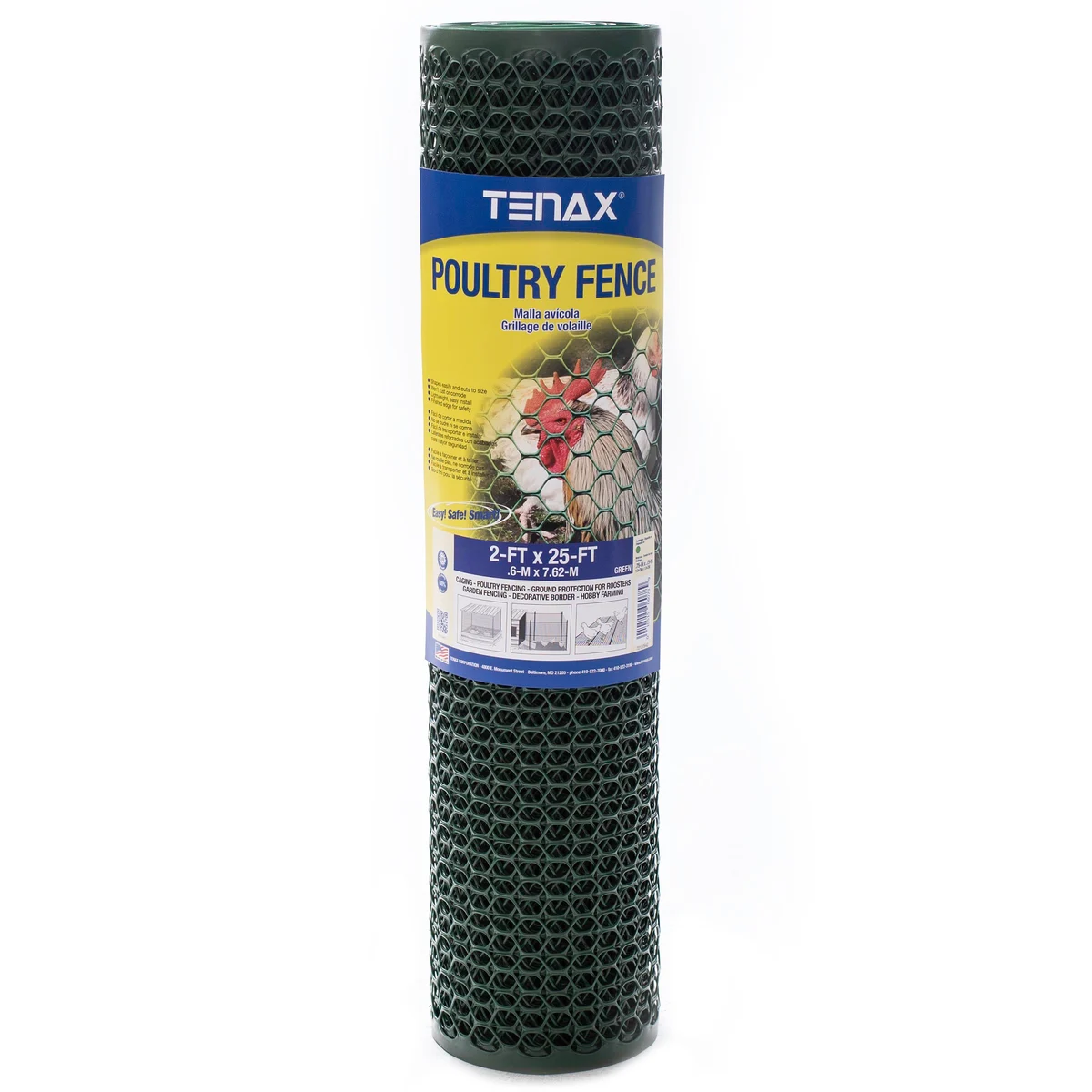 Tenax x25' Poultry Fence Green - Image 3