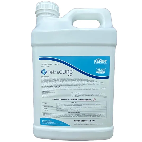 TetraCURB MAX 2.5Gl OMRI ( Castor, Rosemary, Clove, & Peppermint Oils )
