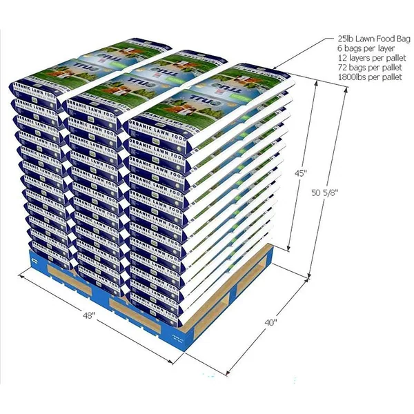 True Organic 72pc 25 lbs Lawn Food Pallet