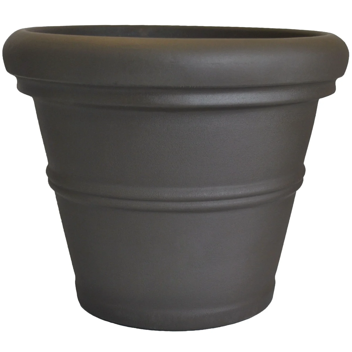 Tusco Rolled Rim Planter Espresso - Image 5