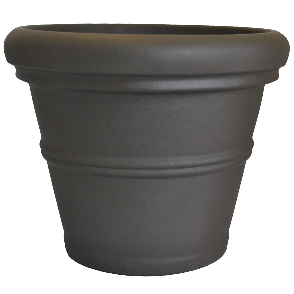 Tusco Rolled Rim Planter Espresso - Image 3