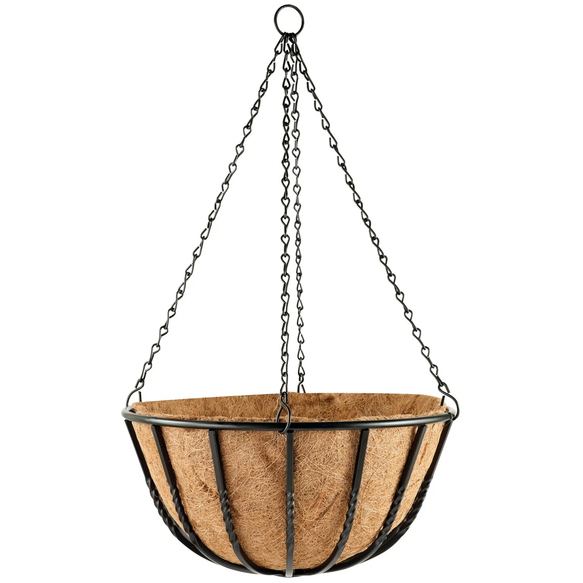 WSP Blacksmith Hanging Basket w/ Coco Liner & Chain - Image 3