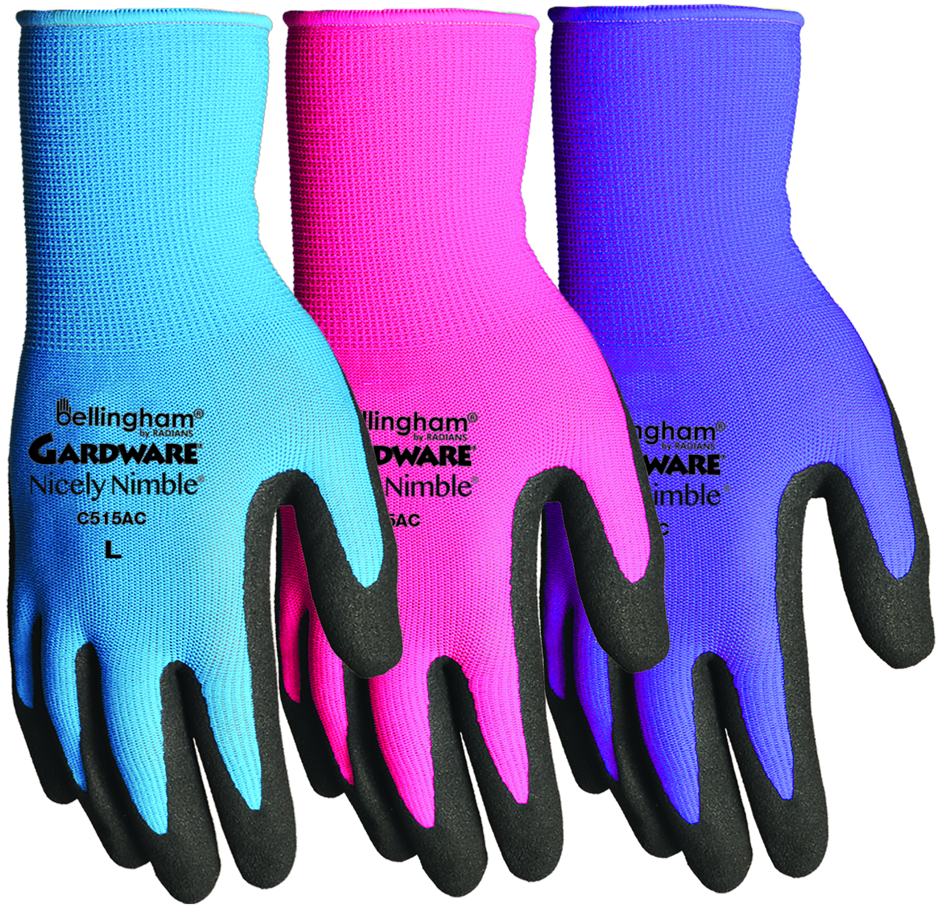 BGC Glove Gardware 15G Nicely Nimble Sgl Nitrile S