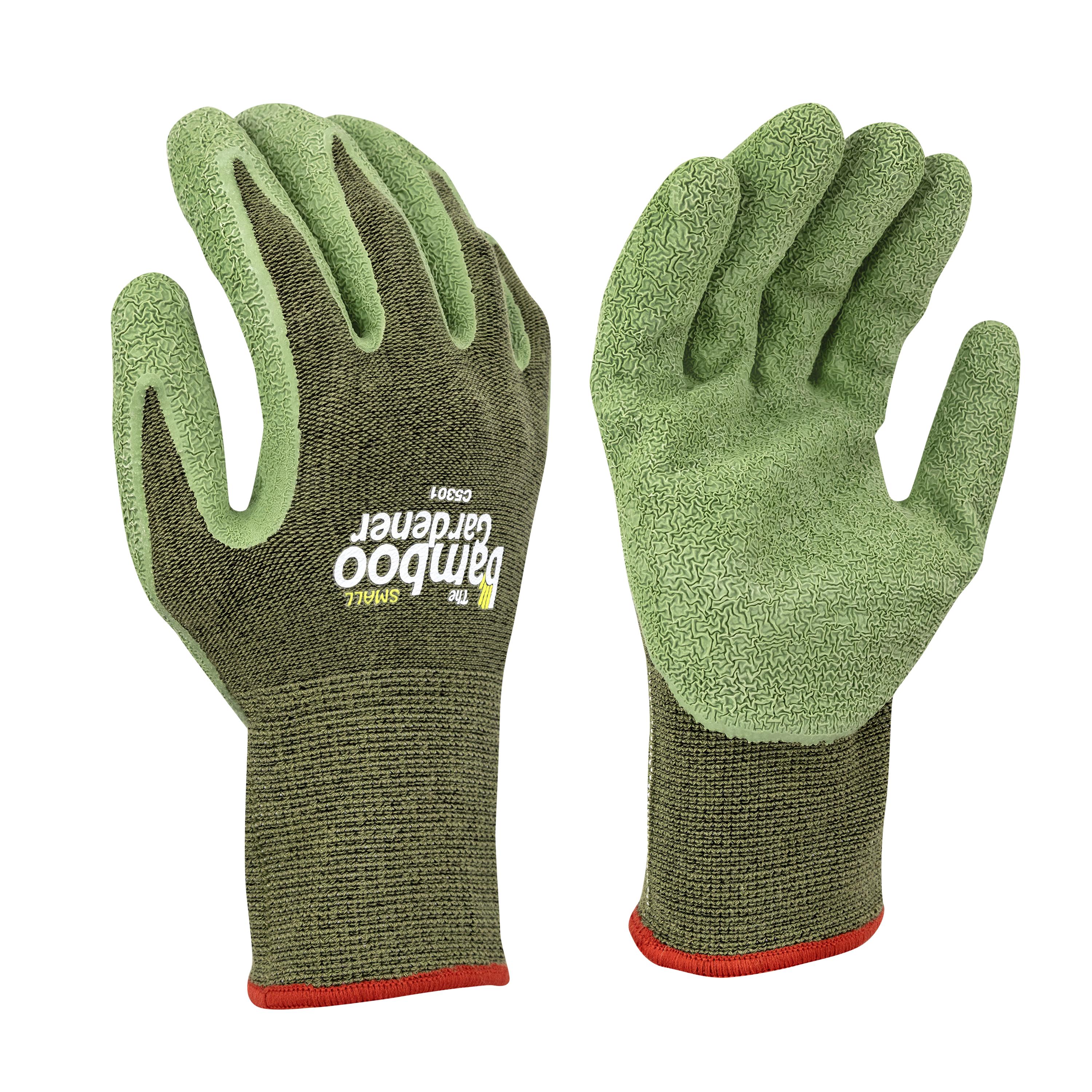 BGC Bamboo Rubber Palm Glove Small Green