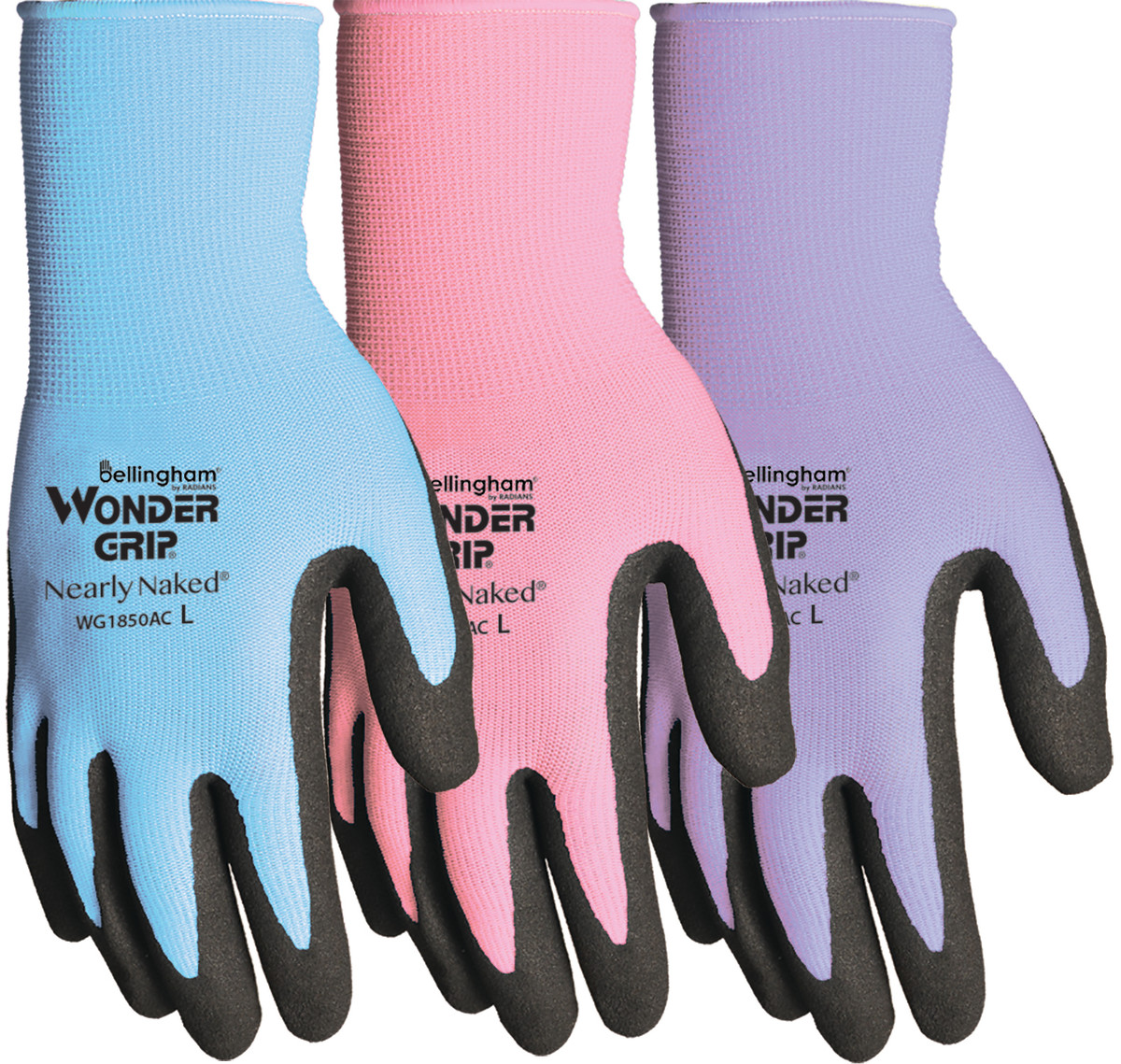 Wonder Grip Nearly Naked Glove Assorted Colors Small