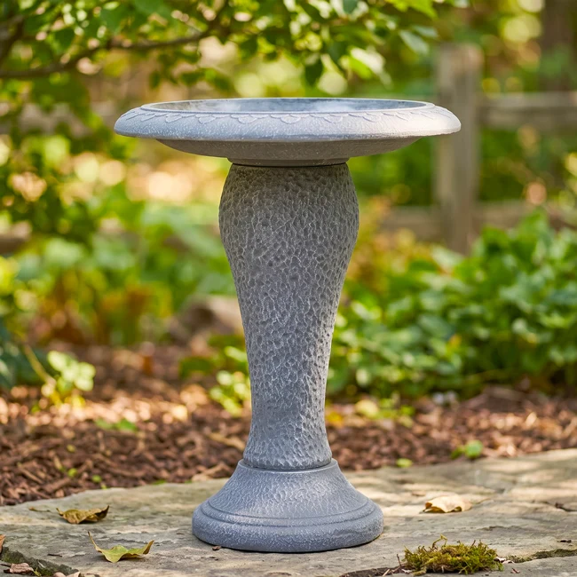 Austram Abaco Bird Bath Weathered White