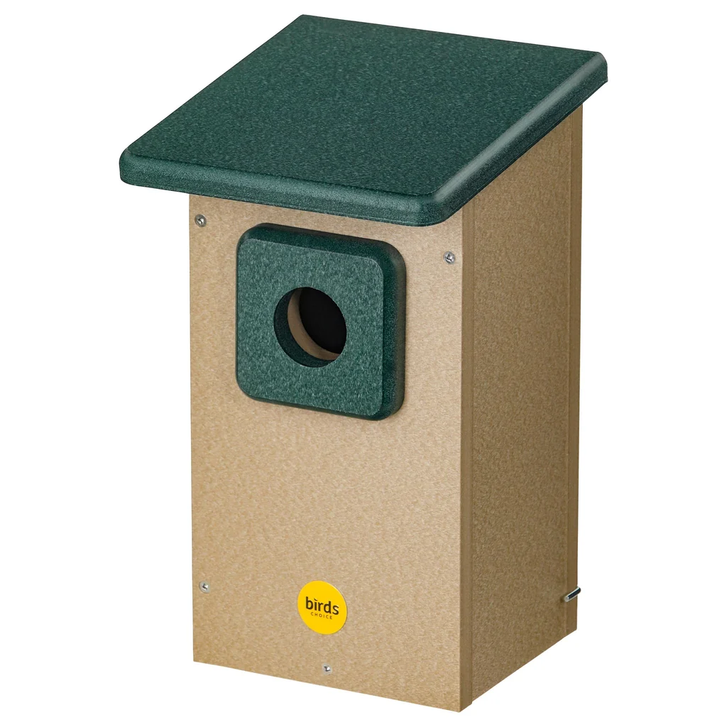 Birds Choice Eastern Bluebird House Recycled Plastic Tan & Green