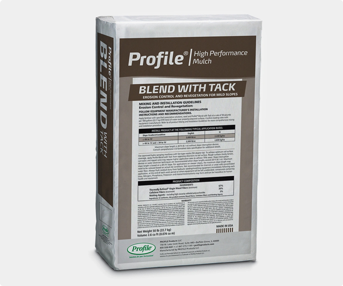 Profile 50# Blend w/ Tack Mulch — Single Unit