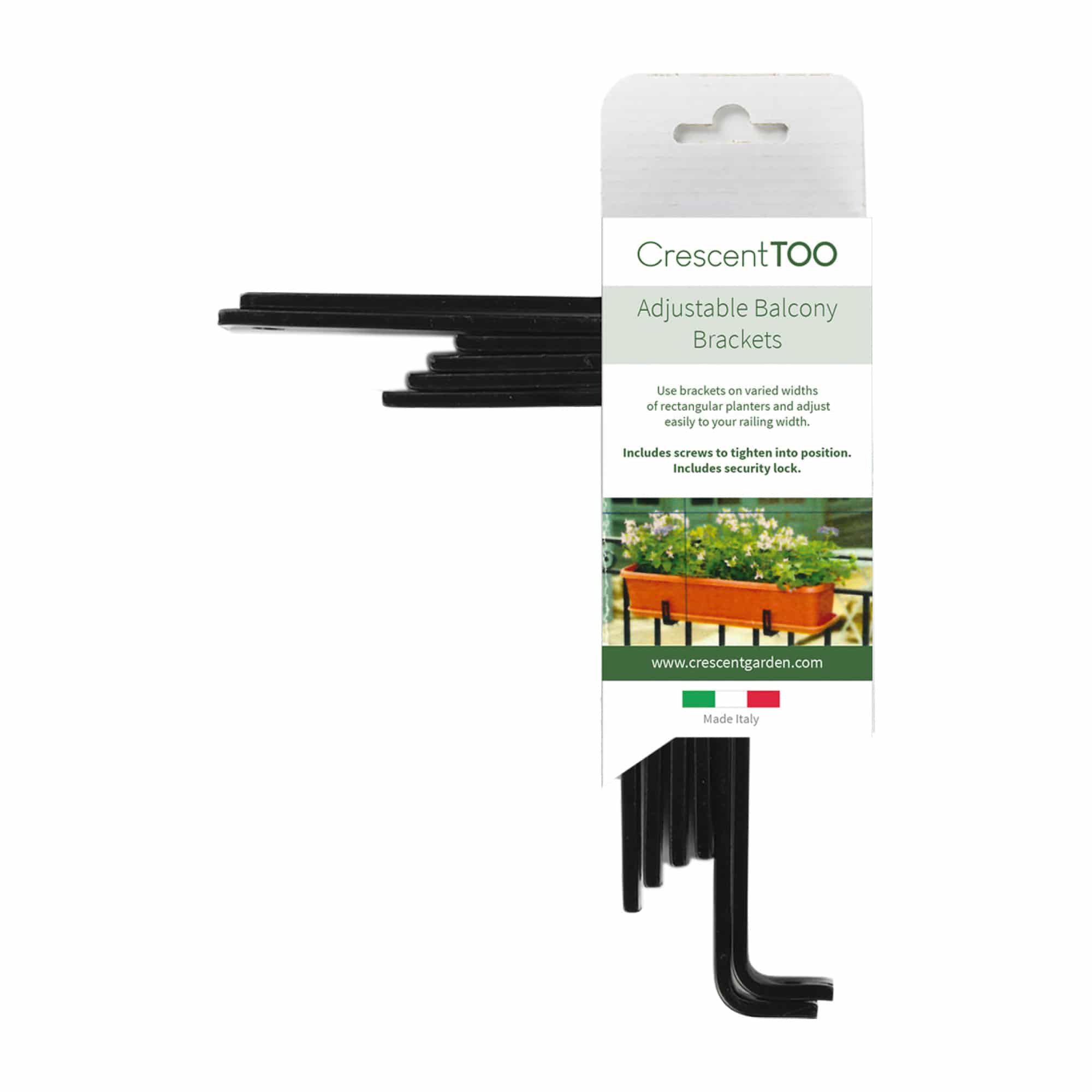 Crescent Adjustable Bracket for Ella Rail Planter
