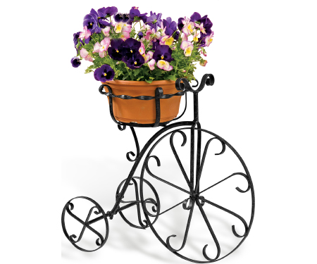 Deer Park Fancy Bike Planter Black