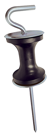 Dramm Heavy-Duty Hose Guide, Galvanized with Plastic Roller