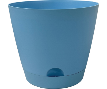 CHG 6" Tilden Planter with Saucer Blue