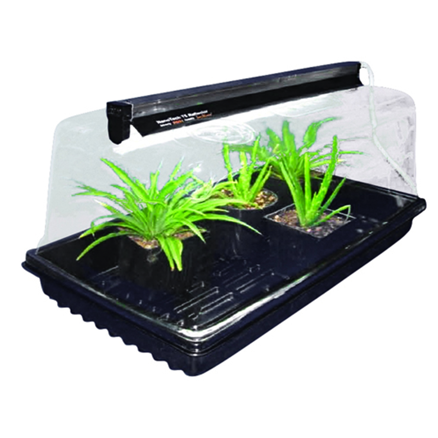 Super Sprouter Ultra Clear Vented Humidity Dome 7in w/ Light Tracks — Single Unit