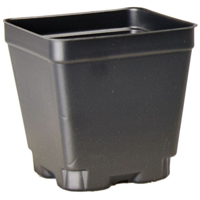 Landmark 04.00 Square Press Fit Pot Black — Single Unit