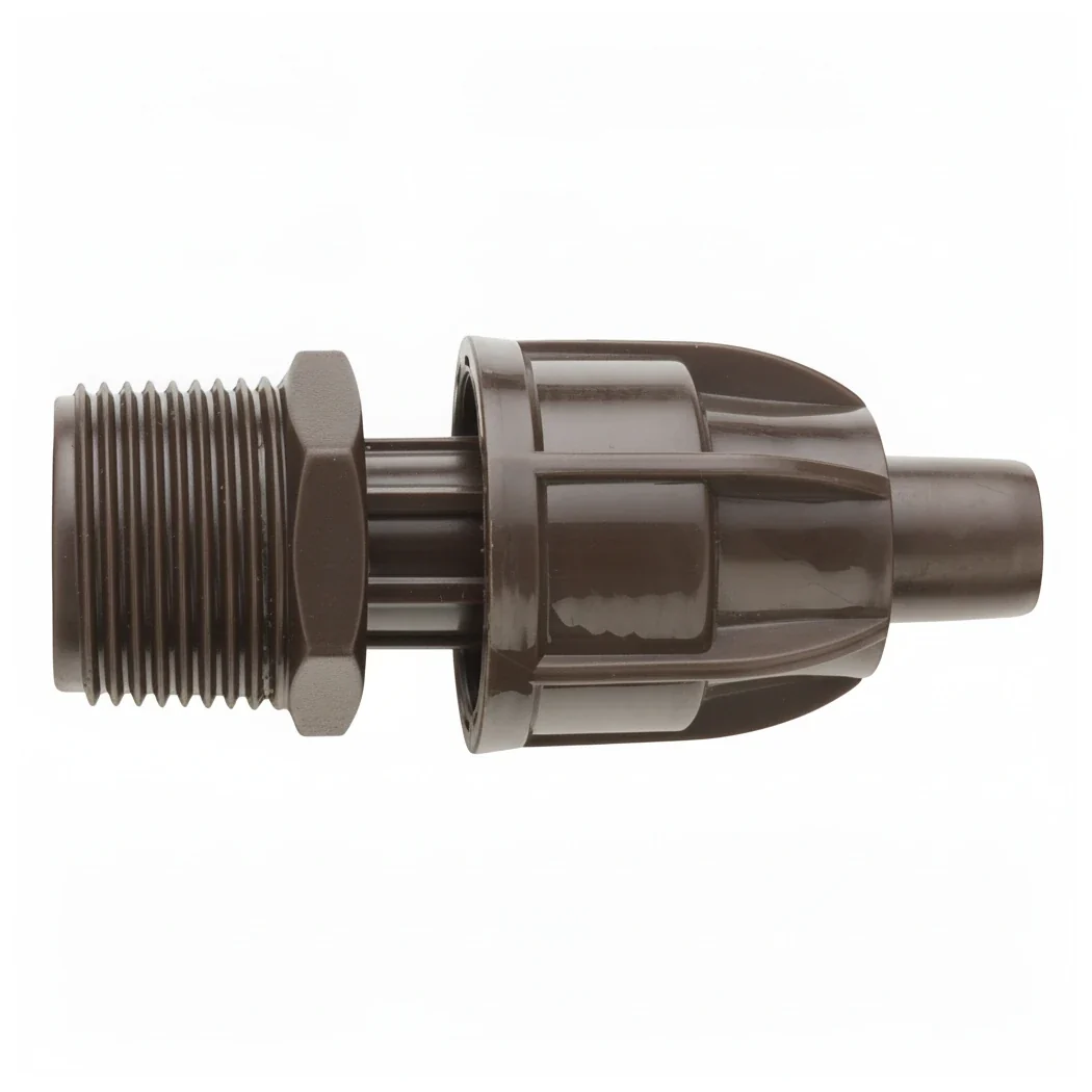 Netafim 17mm TechLock x 3/4" MPT Male Adapters 25/BG