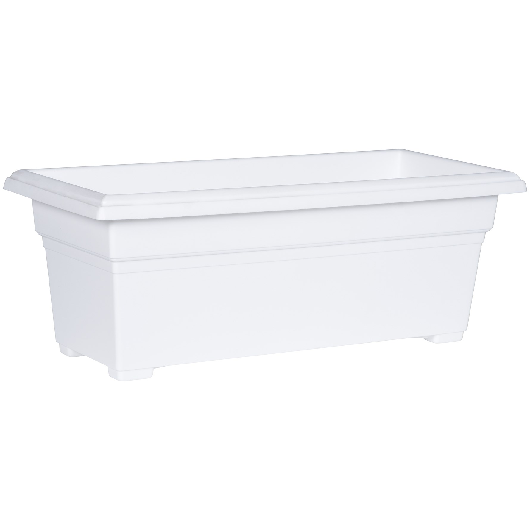 Countryside 27" PatioTub White Rectangular Planter