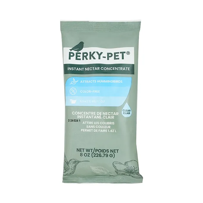 Perky Pet 8oz Clear Instant Nectar Bag Single Facing