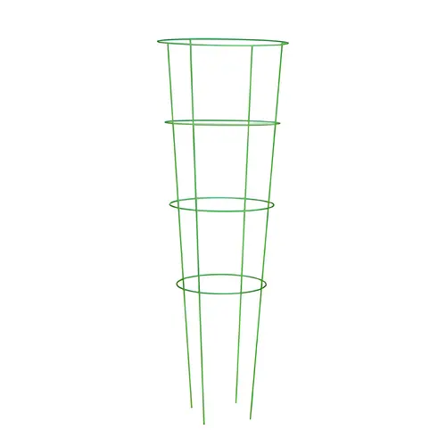 Panacea 54" Green Tomato Cage 4 Leg 4 Ring